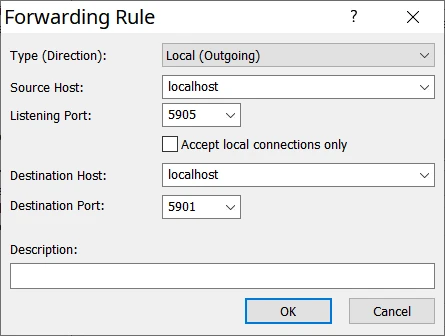 Xshell 配置 - Forwarding Rule